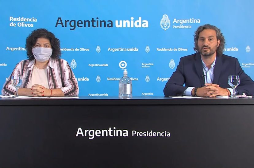 Cafiero y Vizzotti Covid
