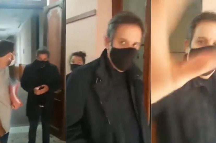 Gastón Manes fue escrachado por joven militante.