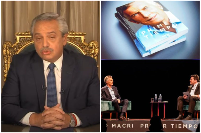 Alberto fernández, libro de Macri