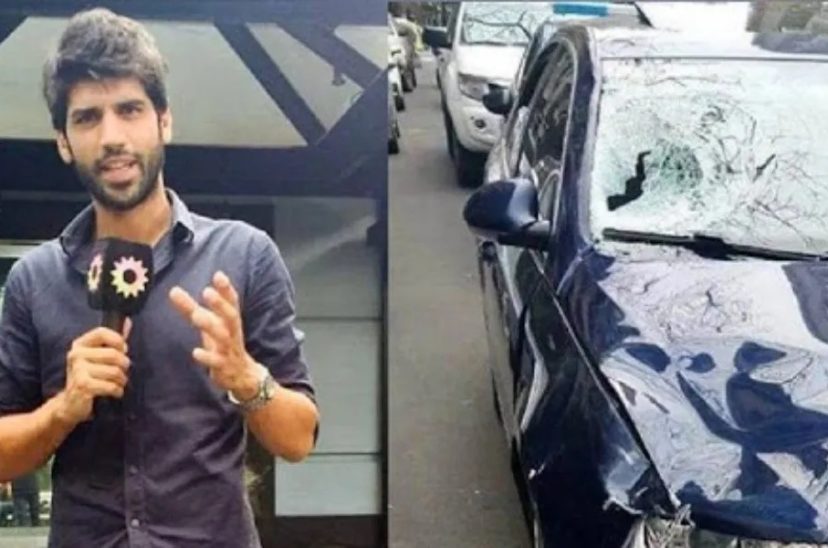 Eugenio Veppo y su auto.