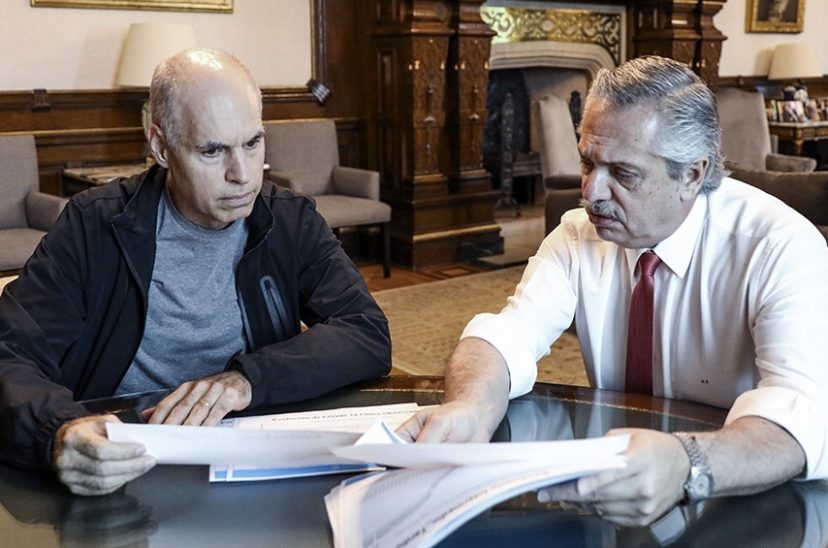 Alberto Fernández y Horacio Rodríguez Larreta coparticipacion