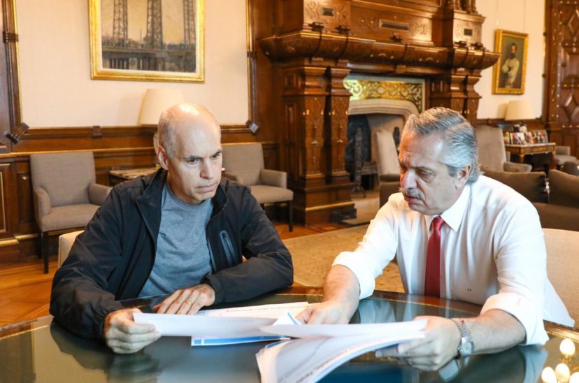 Alberto Fernández y Horacio Rodríguez Larreta