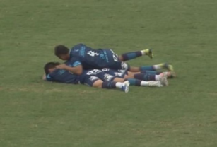 Así se celebró el golazo de Gimnasia de Jujuy.