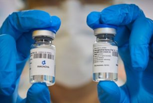 Muestras de suero equino.
