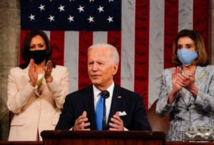 Joe Biden habló por primera vez en el Capitolio.