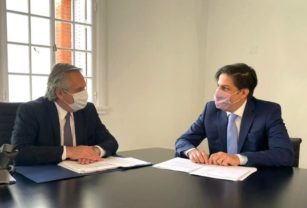 Nicolás Trotta y Alberto Fernández
