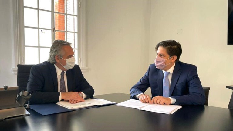 Nicolás Trotta y Alberto Fernández