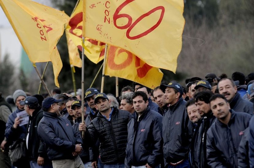 Paro de los trabajadores de la línea 60