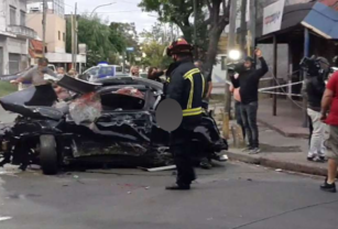 Choque fatal en Villa Caraza.