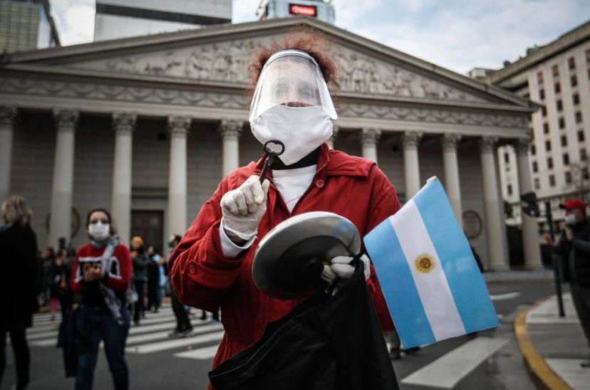 Marchas anticuarentena covid