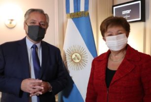 Alberto Fernández y Kristalina Georgieva