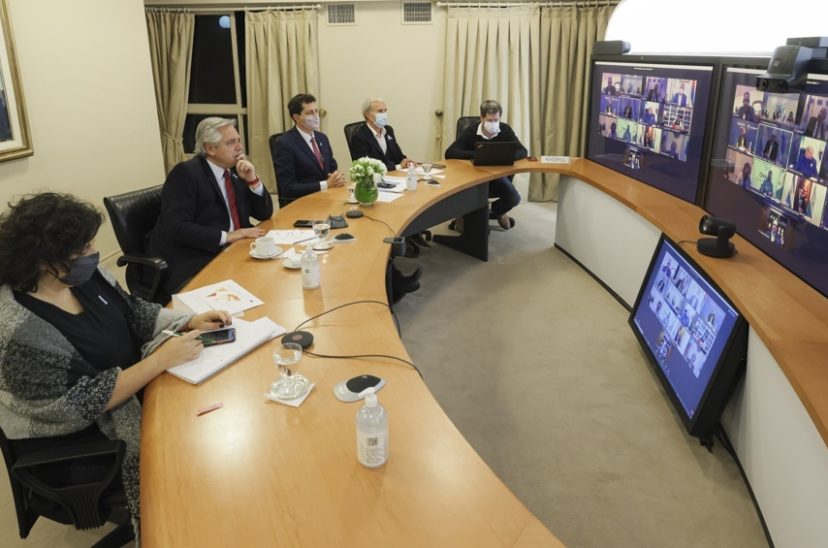 Alberto Fernández con gobernadores