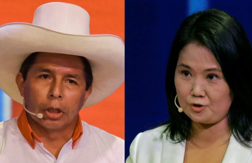 Pedro Castillo Keiko Fujimori