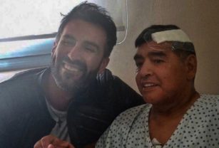 Leopoldo Luque y Diego Maradona