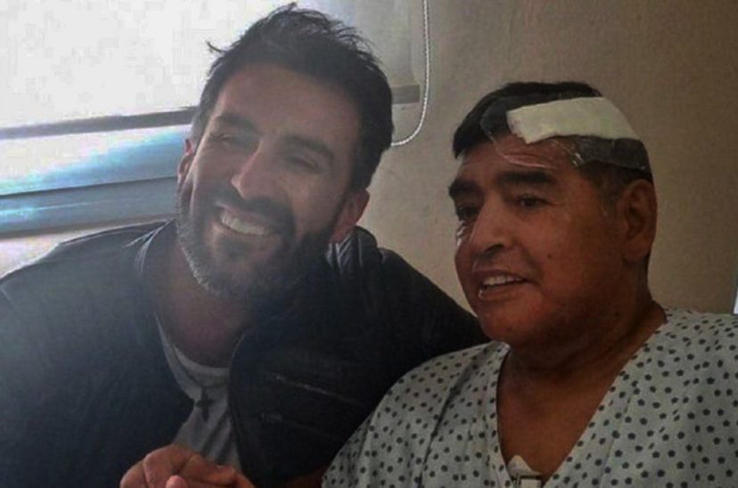 Leopoldo Luque y Diego Maradona