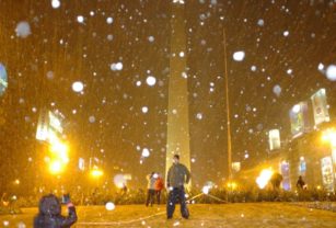 Nieve en Buenos Aires