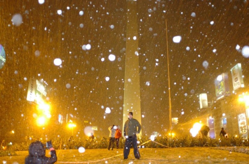 Nieve en Buenos Aires