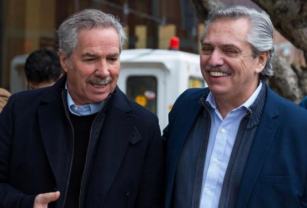 Alberto con Felipe Solá