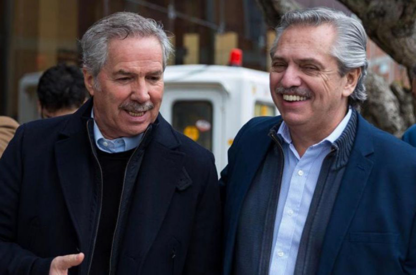 Alberto con Felipe Solá