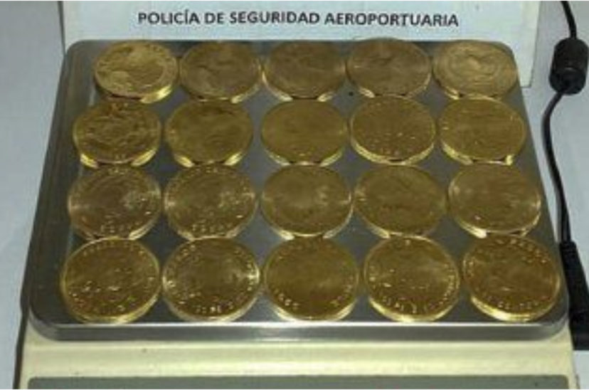 PSA Monedas Oro detenido