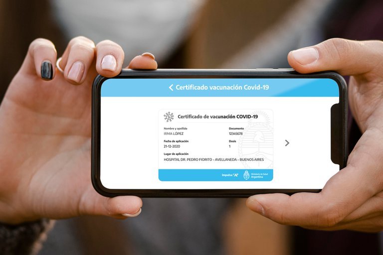 Certificado vacunación MiArgentina
