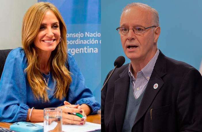 Victoria Tolosa Paz y Daniel Gollan.
