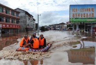 Inundaciones China. Crédito AFP