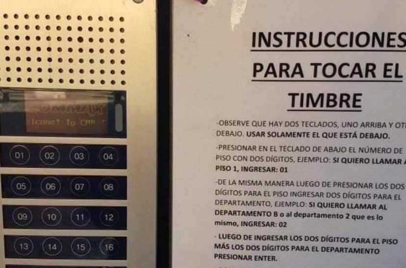 Instrucciones timbre
