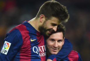 Gerard Piqué y Lionel Messi