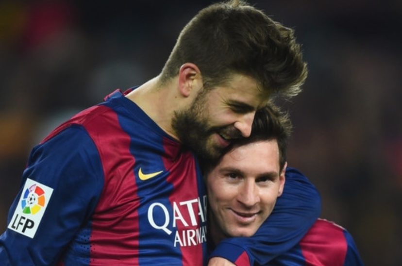 Gerard Piqué y Lionel Messi