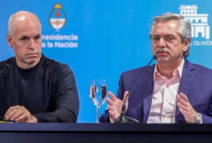 Horacio Rodríguez Larreta y Alberto Fernández