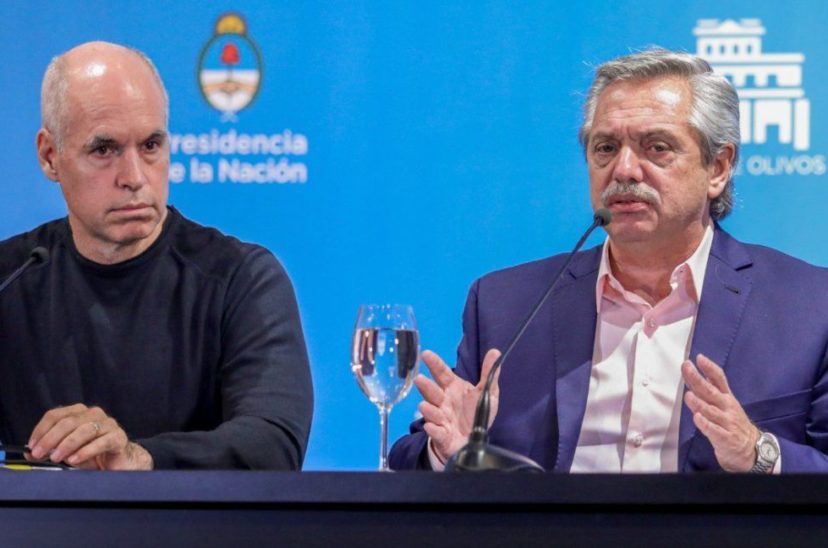 Horacio Rodríguez Larreta y Alberto Fernández