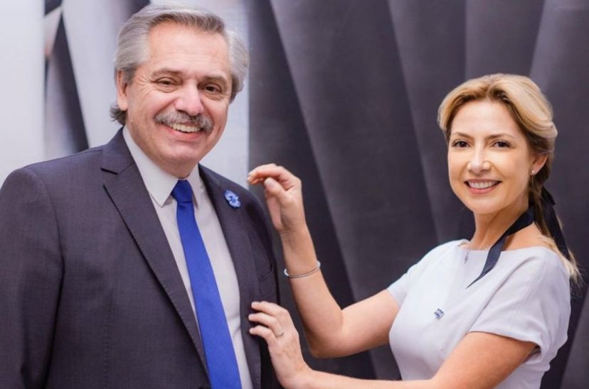 Alberto Fernández y Fabiola Yáñez