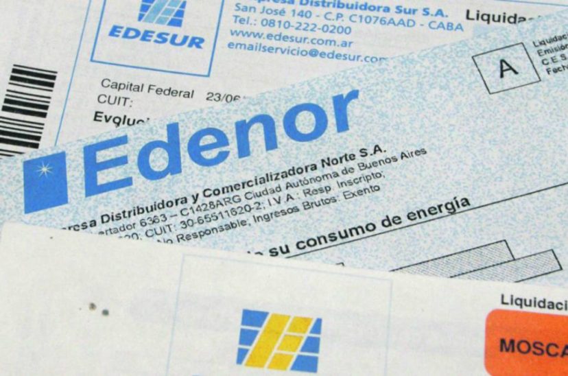 Tarifas- facturas Edenor y Edesur