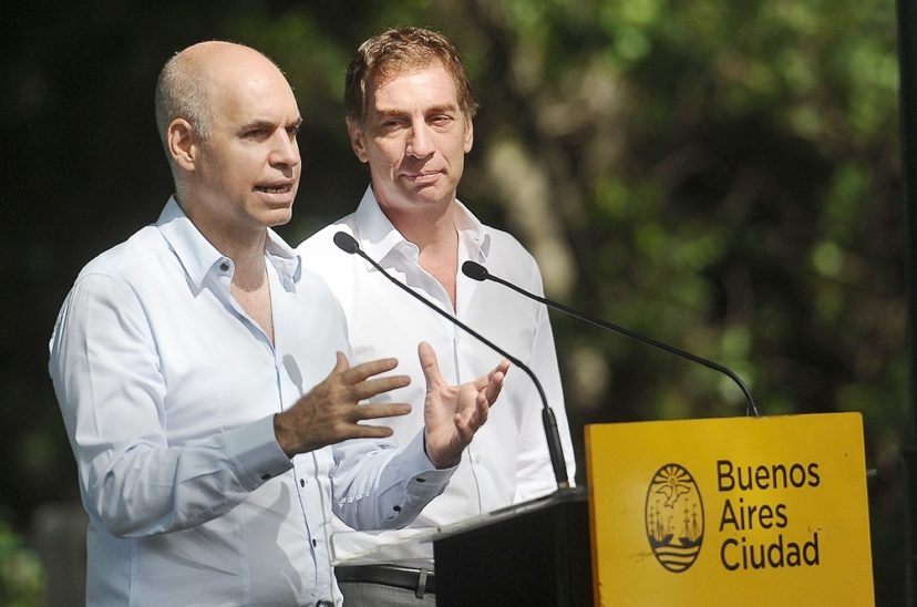 Horacio Rodríguez Larreta y Diego Santilli
