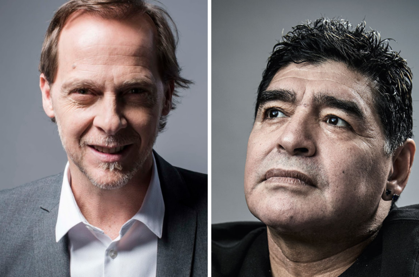 Maradona y Matias Martin