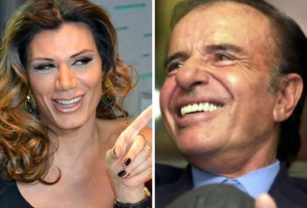 Carlos Menem y Florencia de la v