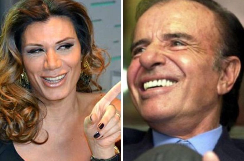 Carlos Menem y Florencia de la v