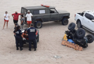 Accidente cuatriciclo en Pinamar