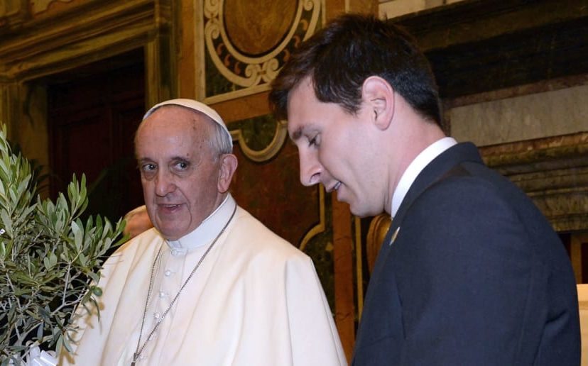 Messi y Papa Fransisco