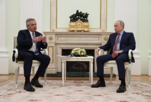 Alberto Fernández y Vladimir Putin