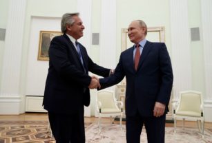 Alberto Fernández y Vladimir Putin