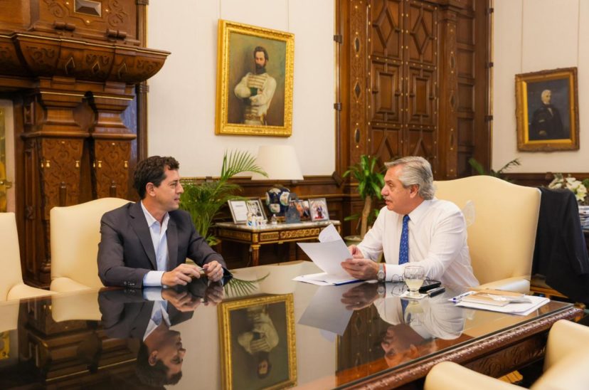Wado de Pedro y Alberto Fernández