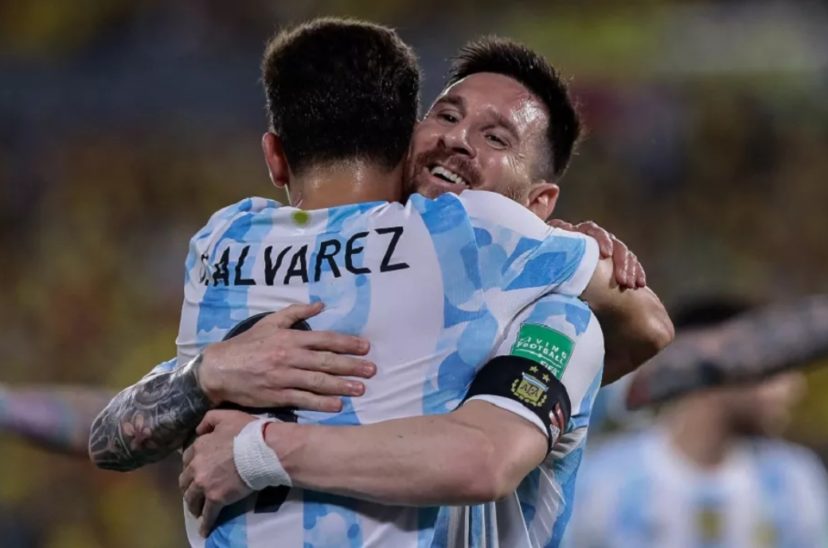Messi y Julián Álvarez Argentina