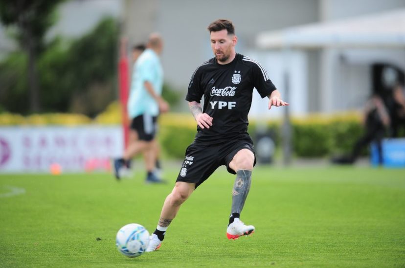 Messi entrenamiento Argentina