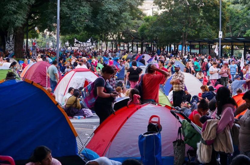 acampe 9 de julio centro