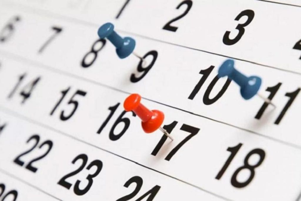 Semana Santa calendario