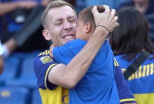 Boca padre e hijo Libertadores