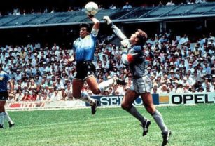 Mano de Dios Maradona Shilton