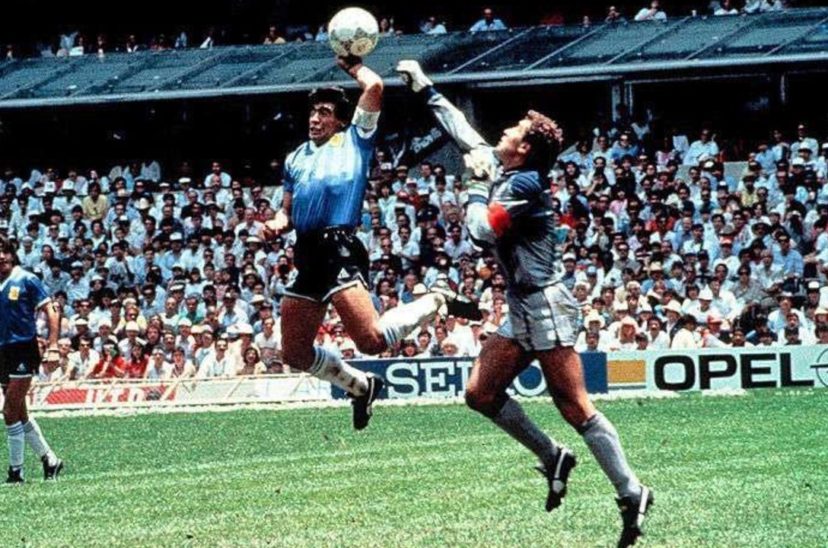 Mano de Dios Maradona Shilton